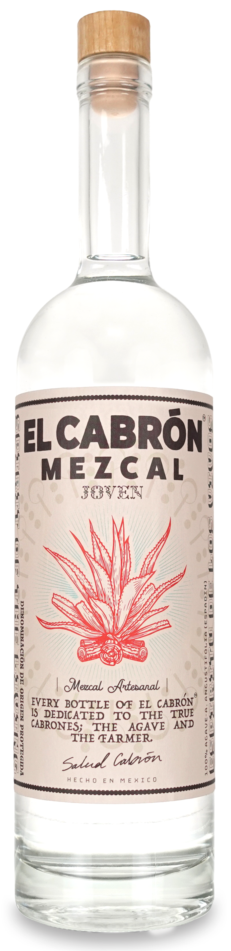 El Cabron Mezcal Joven 70cl + Free El Cabron Tequilana 10cl