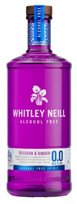 Whitley Neill Rhubarb & Ginger 0% Gin 70cl