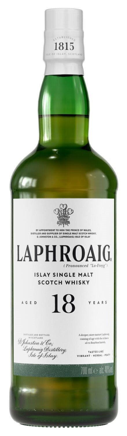 Laphroaig 18 Year Old Single Malt Whisky 70cl