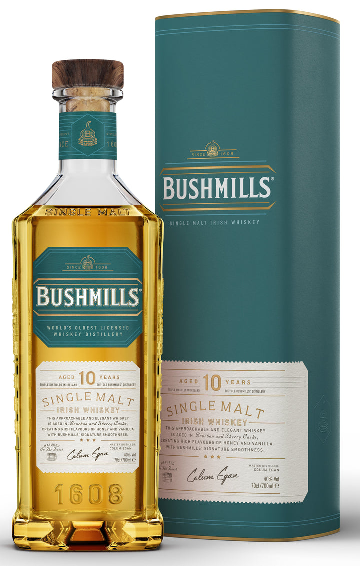 Bushmills 10 Year Old Single Malt Irish Whiskey 70cl