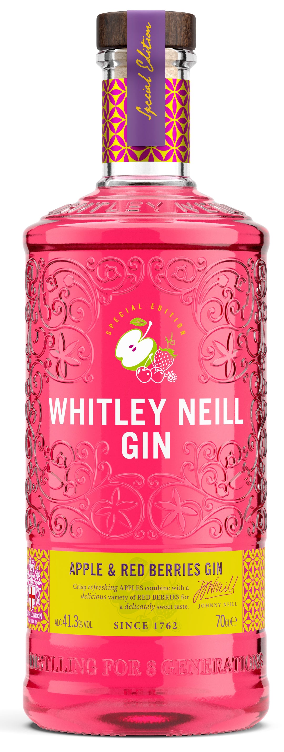 Whitley Neill Apple & Red Berries Gin 70cl