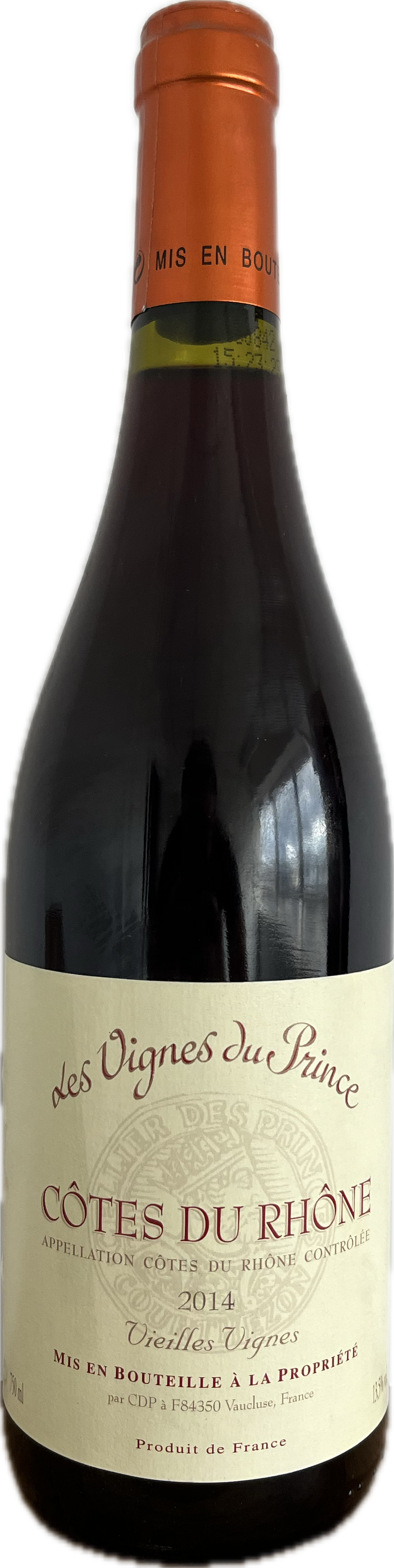 Vignes De Prince Cotes Du Rhone 75cl