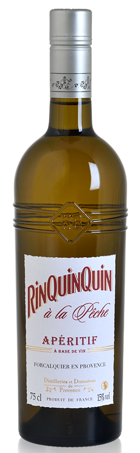 Rinquinquin A La Peche Liqueur 75cl + 2 FREE Spritz Glasses