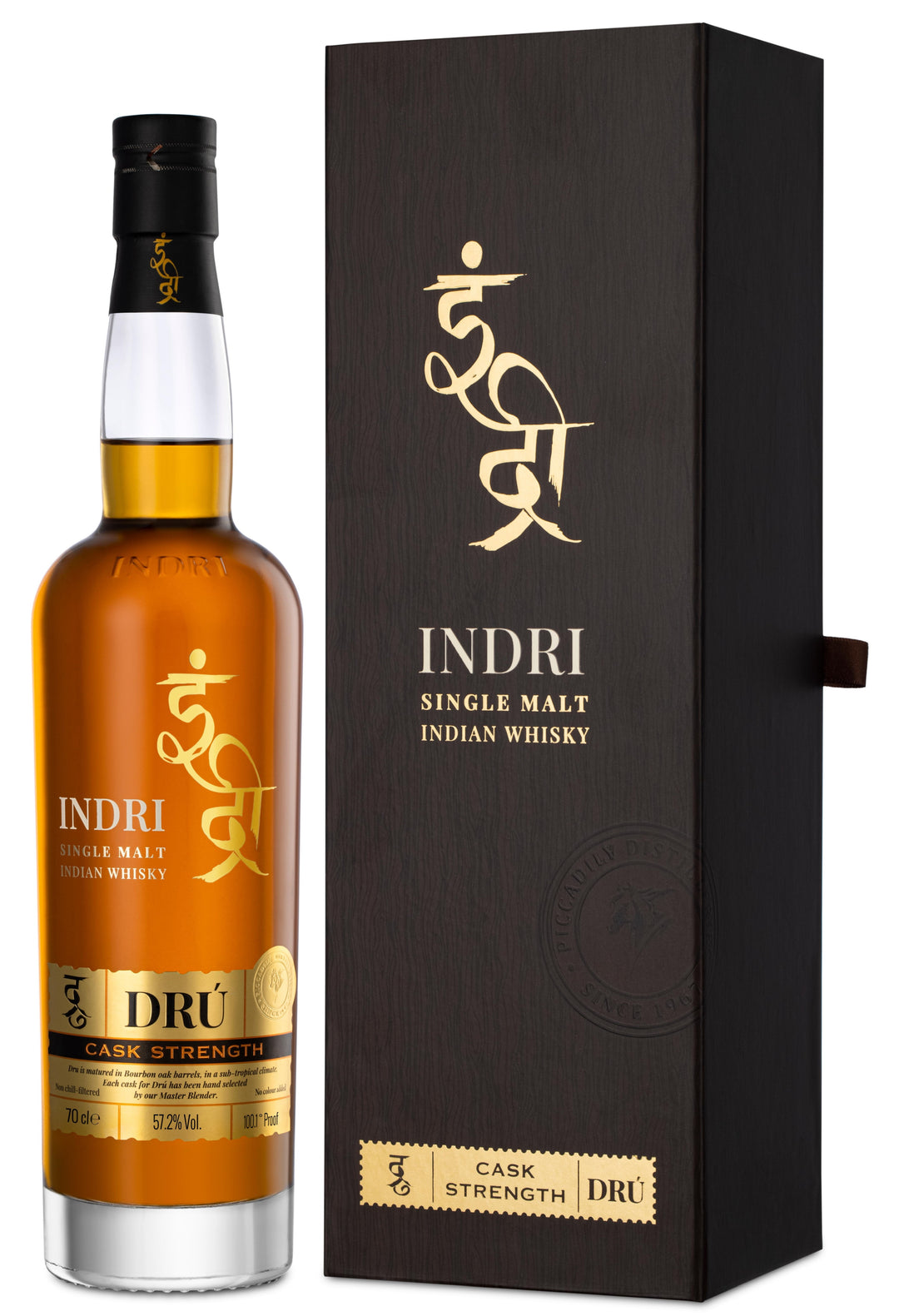 Indri Dru Cask Strength Indian Single Malt Whisky 70cl