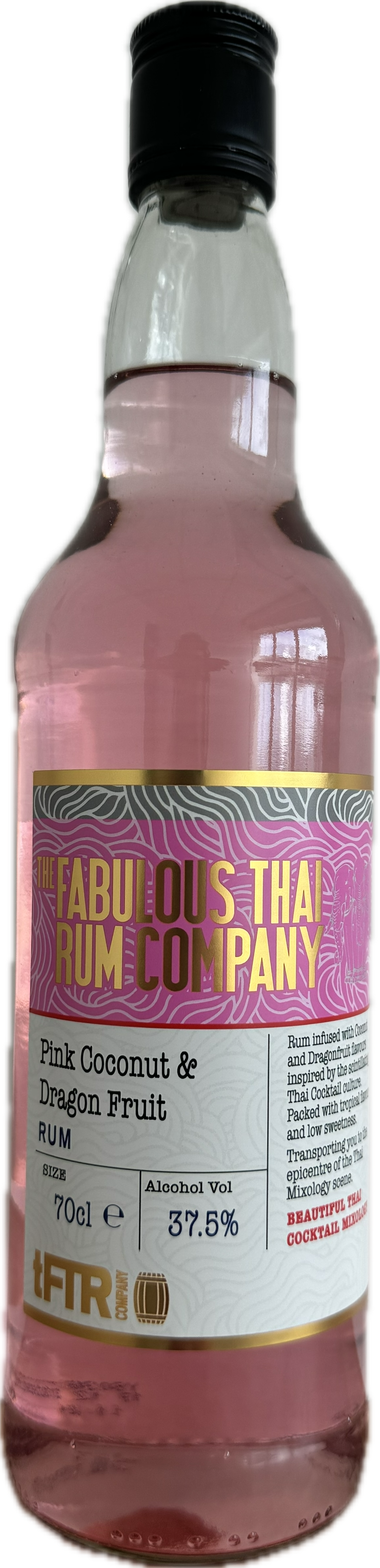 Fab Thai Pink Coconut & Dragon fruit Rum 70cl