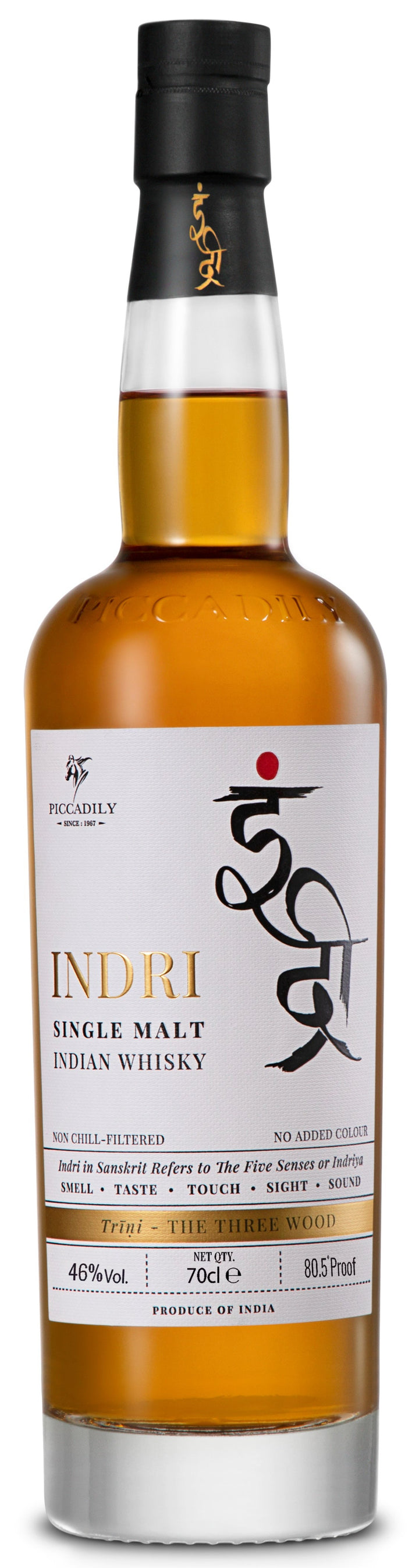 Indri Trini Indian Single Malt Whisky 70cl