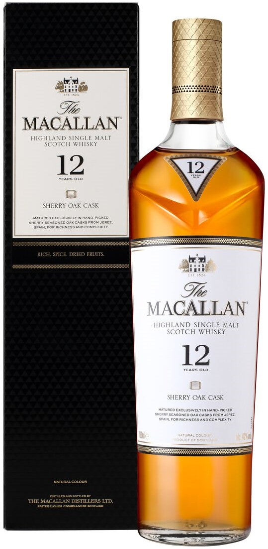 Macallan 12 Year Sherry Oak Cask Whisky 70cl