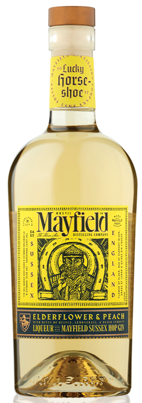 Mayfield Elderflower & Peach Gin Liqueur 50cl + Free Mayfield Gin Balloon Glass