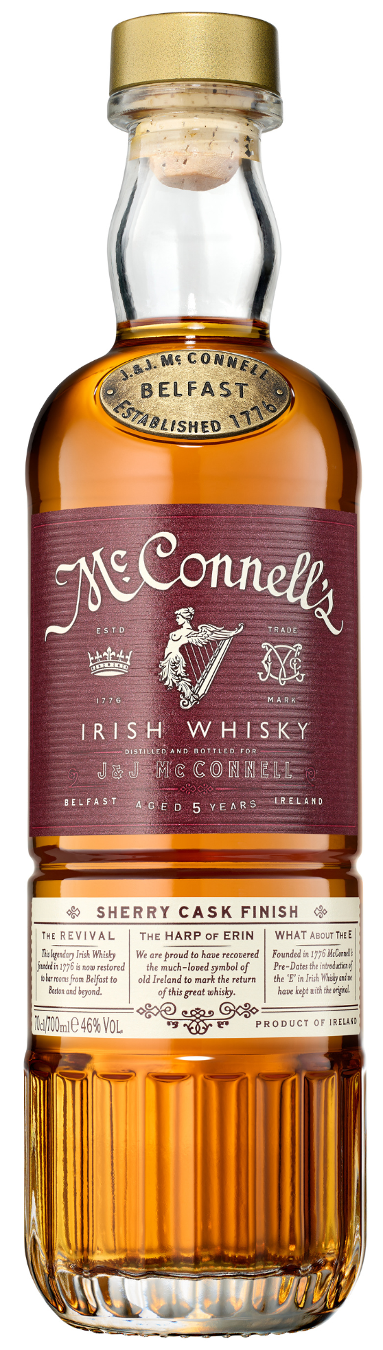 McConnell's Sherry Cask Finish Irish Whiskey 70cl