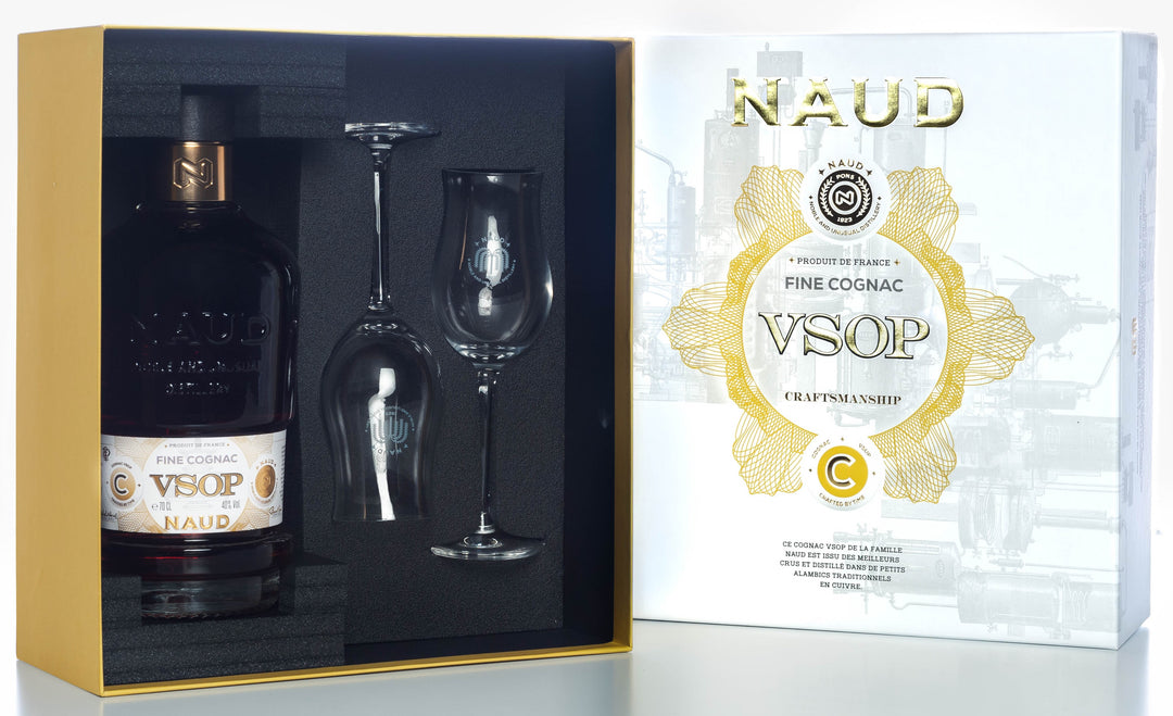 Naud VSOP Cognac Gift Pack 70cl