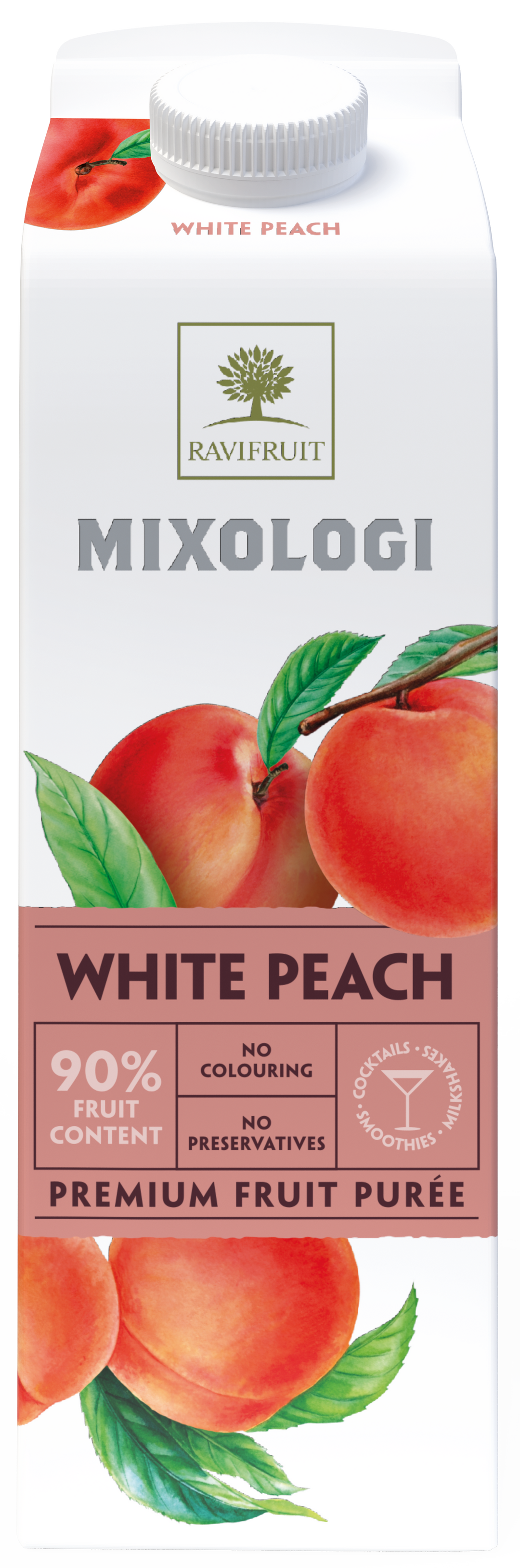 Mixologi White Peach Puree 1kg