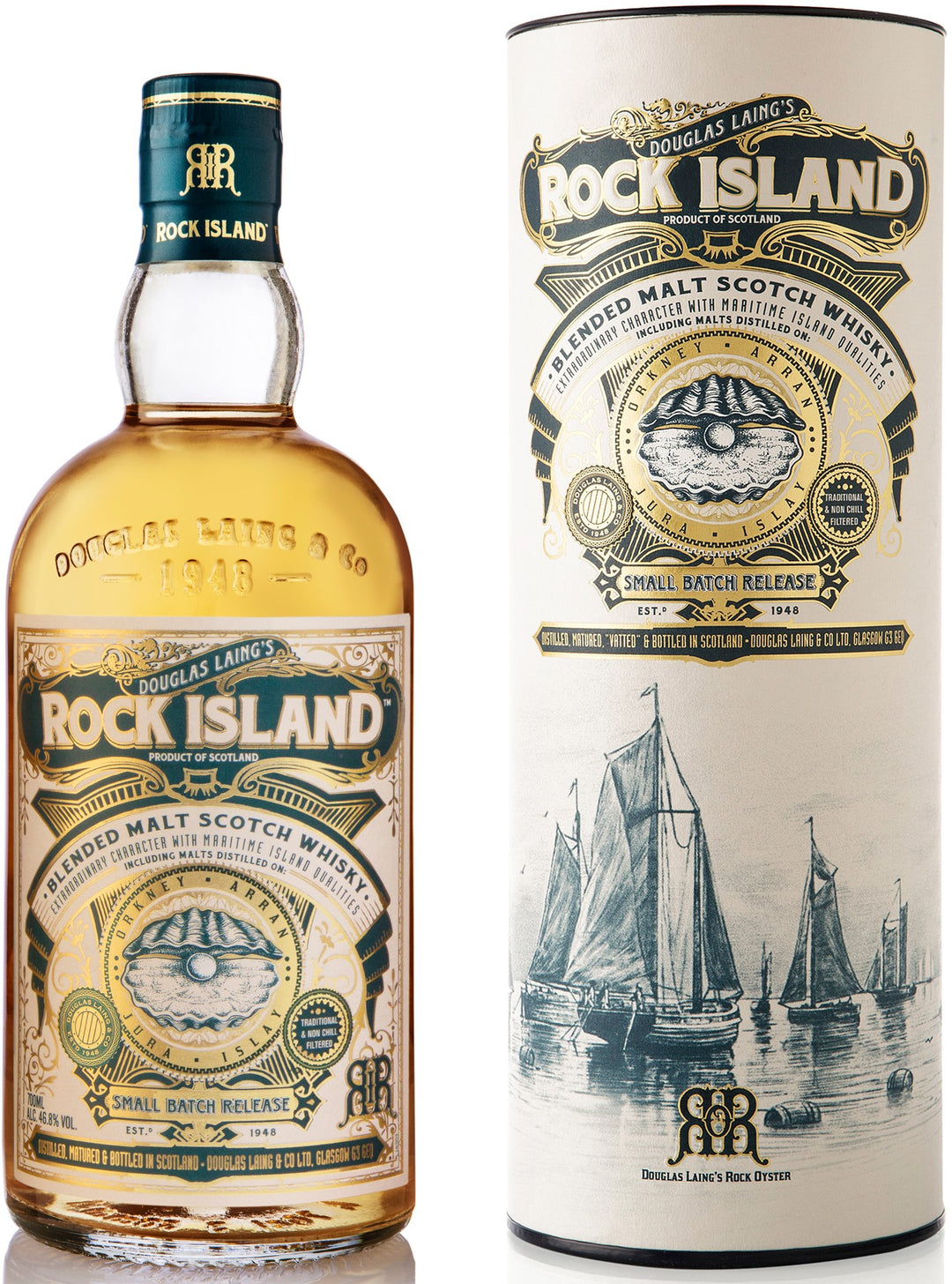 Douglas Laing Rock Island Whisky Gift Tube 70cl