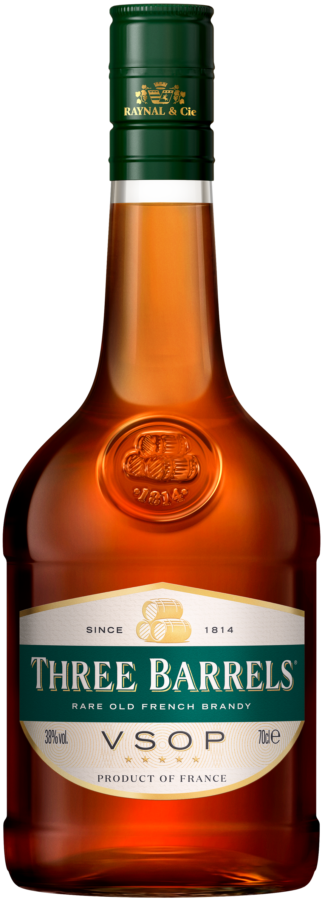 Three Barrels VSOP Brandy 70cl