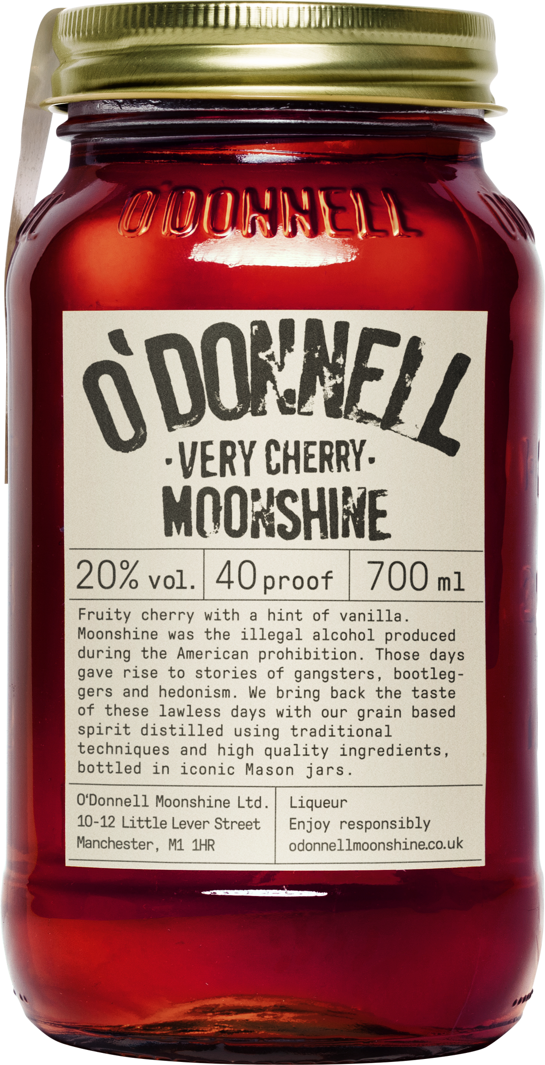 O'Donnell Moonshine Very Cherry Liqueur 70cl