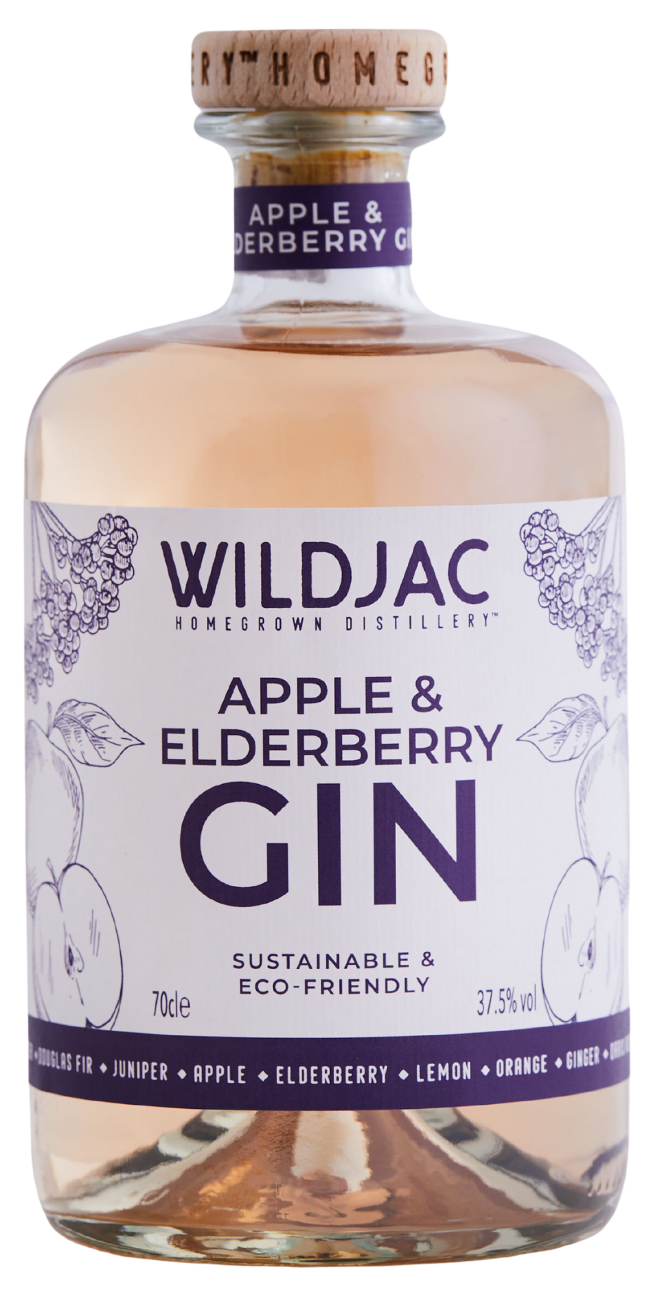 Wildjac Apple & Elderberry Gin 70cl