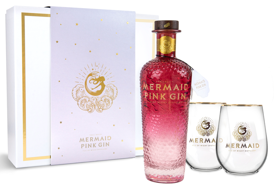 Mermaid Pink Gin Gift Set 70cl