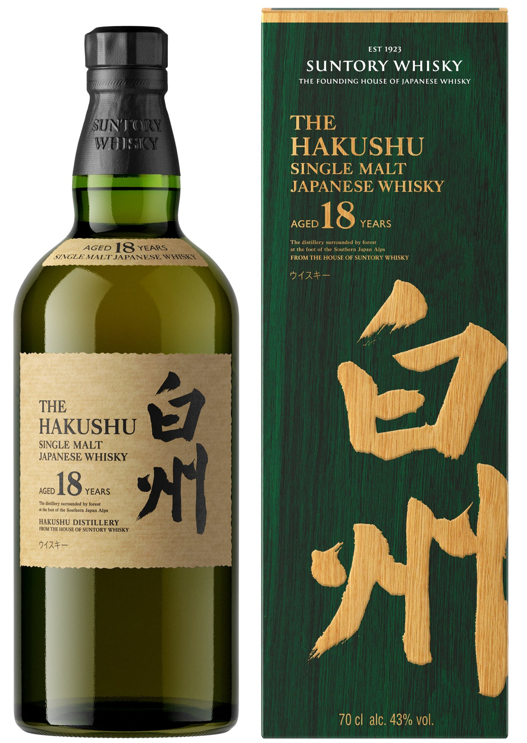 Hakushu 18 Year Old Single Malt Whisky 70cl