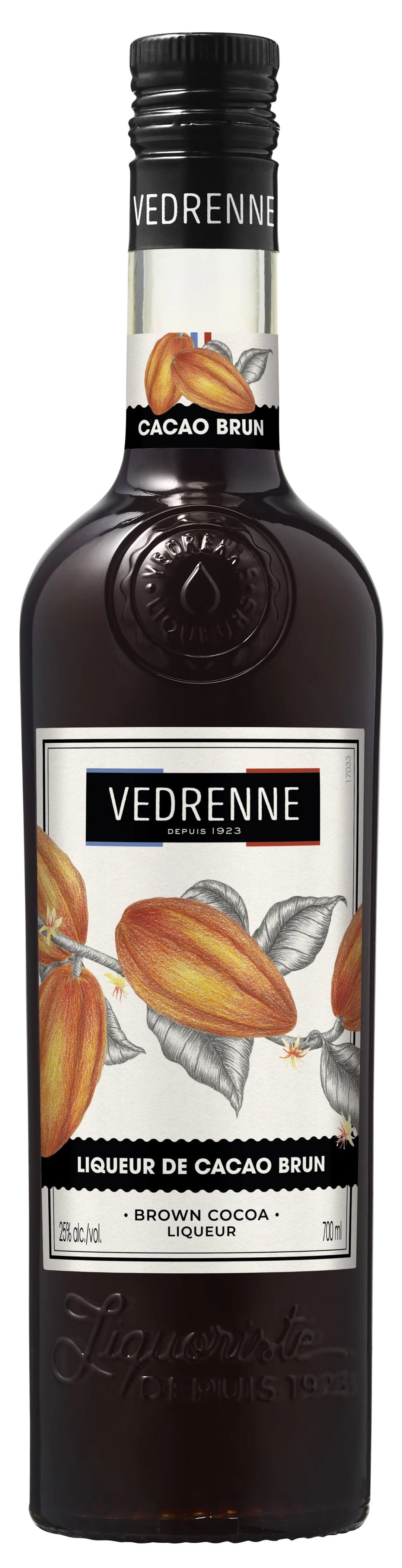 Vedrenne Creme de Cacao Brown Liqueur 70cl