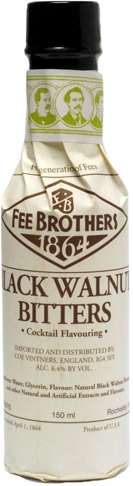 Fee Brothers Black Walnut Bitters 150ml