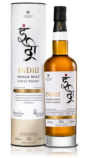 Indri Trini Indian Single Malt Whisky 70cl