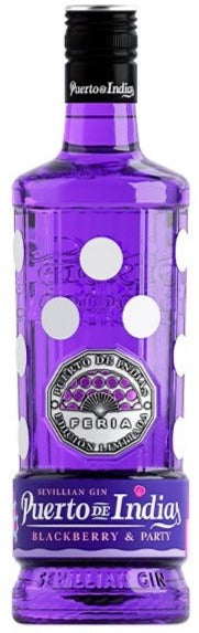 Puerto De Indias Blackberry Gin 70cl + 2 Free Puerto De Indias Glasses